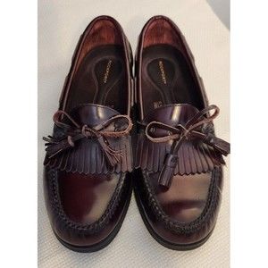 Rockport Comfort DMX Burgundy Red‎ Men's Loafers with Tassels Size 10.5M Medium